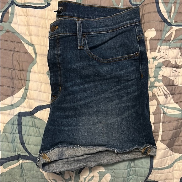 J. Crew Blue Jean Shorts Classic Cut-Off Style - Picture 4 of 6